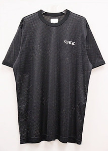 シュプリーム SUPREME × THRASHER 15SS MESH CREWNECK BLACK L スラッシャー メッシュ クルーネック Tシャツ【ブランド古着ベクトル】2405