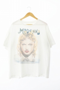 ヴィンテージ VINTAGE 90s 1993 MADONNA THE GIRLIE SHOW TOUR BACK STAGE PASS マドンナ ザ ガーリー ショウ ツアー Tシャツ 半袖 白 ホワ