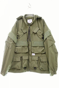 ダブルタップス WTAPS 19AW MODULAR JACKET 02 M サイズ 192BRDT-JKM07 モジュラー ジャケット オリーブ 【ブランド古着ベクトル】240528☆