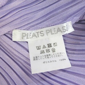 プリーツプリーズ PLEATS PLEASE 美品 2019年モデル ワンピース ノースリーブ ロング丈 PP91-JT523 イッセイミヤケ ISSEY MIYAKE 紫 4 MIKの画像6