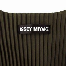 イッセイミヤケ メン ISSEY MIYAKE プリーツ ジレ ベスト カーキ 2 メンズ_画像3