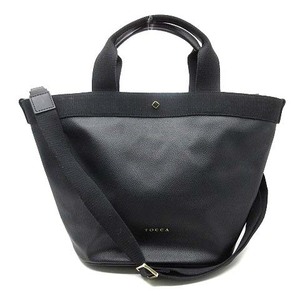 トッカ TOCCA 2021SS BATEAU PVC CANVAS 2way トートバッグ ショルダーバッグ ブラック 黒 レディース