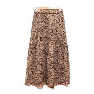 Olive DeoLive Olive Des Olive Flare Юбка Long League Leopard F Brown /Mn Ladies