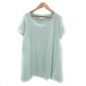  Ray Beams Ray Beams T-shirt cut and sewn short sleeves round neck plain switch thin mint green /YS7 lady's 