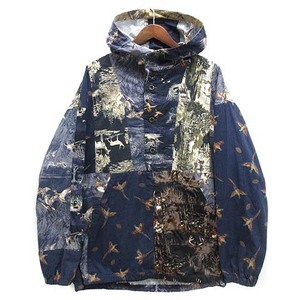 ナスングワム Nasngwam BANANA SLUG コラボ 再構築 ハンターシャツ アノラック パーカー HUNTER ANORAK 2022AW ネイビー 紺 L メンズ