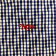 ロデオクラウンズ Rodeo Crowns カジュアルシャツ クルーネック ギンガムチェック 綿 長袖 L 青 ブルー 白 ホワイト 赤 レッド メンズ_画像7