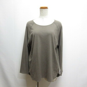  Jurgen Lehl JURGEN LEHL beautiful goods long sleeve fleece knitted cut and sewn M gray cotton made in Japan lady's 