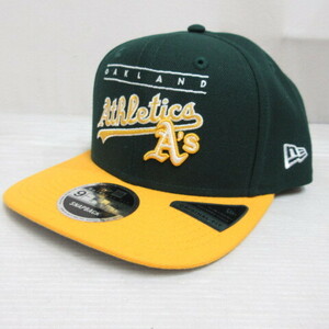 未使用品 ニューエラ NEW ERA 9FIFTY MLB オークランド アスレチックス ベースボール キャップ 帽子 緑 グリーン スナップバック 正規品