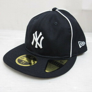 未使用品 ニューエラ NEW ERA 59FIFTY 5950 MLB ニューヨーク ヤンキース ベースボール キャップ 帽子 7 5/8 60.6cm ネイビー 正規品