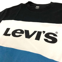 リーバイス Levi's Tシャツ クルーネック ロゴ プリント 半袖 M 青 ブルー 黒 ブラック 白 ホワイト メンズ_画像5