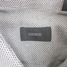 センス SSEINSE シャツ 長袖 ホリゾンタルカラー グレー L メンズ_画像3