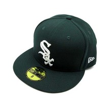 ニューエラ NEW ERA 59FIFTY MLB シカゴ ホワイトソックス キャップ 帽子 緑 ダークグリーン 8 63.5cm 美品 メンズ_画像1