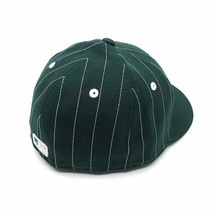 ニューエラ NEW ERA LP 59FIFTY MLB Pinstripe ロープロファイル オークランド アスレチックス キャップ 帽子 ダークグリーン 7 1/4 57.7cm_画像2