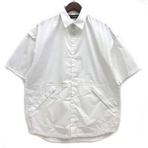 ジーユー GU アンダーカバー UNDERCOVER 2024SS ジップポケット シャツ 半袖 ホワイト 白 S 351027 メンズ_画像1