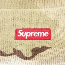 未使用品 シュプリーム SUPREME 24SS ニューエラドルビーニー New Era $ Beanie ニット帽 帽子 デザートカモ柄 SUP-SS24-129 F フリーサイ_画像5