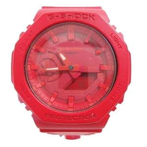 カシオジーショック CASIO G-SHOCK GA-2100-4AJF 腕時計 ウォッチ アナログ デジタル アナデジ 樹脂バンド 赤 レッド メンズ
