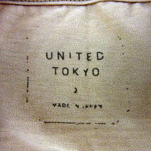 ユナイテッドトウキョウ UNITED TOKYO Tシャツ カットソー 長袖 ラウンドネック 無地 2 黄色 イエロー /YS14 メンズ_画像7