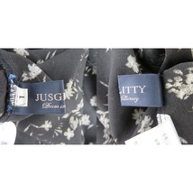 ジャスグリッティー JUSGLITTY ブラウス カットソー ノースリーブ 花柄 オーバーサイズ 1 マルチカラー 黒 ブラック レディース_画像5