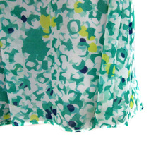 アンタイトル UNTITLED フレアスカート ギャザースカート ミニ丈 総柄 0 マルチカラー 緑 グリーン /YS29 レディース_画像5