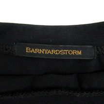 バンヤードストーム BARNYARDSTORM カットソー 五分袖 ラウンドネック フリル 切替 F 黒 ブラック /SM35 レディース_画像8