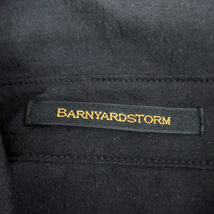 バンヤードストーム BARNYARDSTORM シャツワンピース ロング丈 長袖 リボン 0 小さいサイズ 黒 ブラック /SM34 レディース_画像6