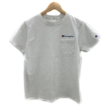 チャンピオン CHAMPION Tシャツ カットソー 半袖 ラウンドネック ロゴ刺? S マルチカラー 白 ホワイト /YS22 メンズ_画像1