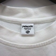 ペレペレ PELLE PELLE ロゴ パッチ メッセージ Tシャツ 半袖 クルーネック ホワイト 白 XL メンズ_画像3