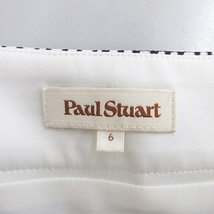 ポールスチュアート PAUL STUART スカート 台形 膝丈 チェック 黒 白 ブラック ホワイト 6 レディース_画像3