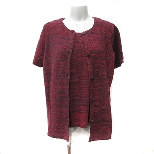 en Suite Rena unensuite ensemble knitted short sleeves cardigan no sleeve knitted TL red red black black /YI lady's 