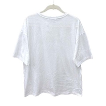 未使用品 ディスコート Discoat Tシャツ カットソー 半袖 クルーネック ロゴプリント F 白 ホワイト /CT レディース_画像4