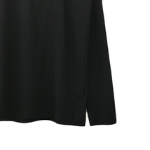 バレット VALET Tシャツ カットソー ロンT プルオーバー ラウンドネック 無地 長袖 L 黒 ブラック メンズ_画像3