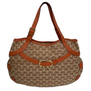  Anya Hindmarch ANYA HINDMARCH tote bag handbag ribbon pattern total pattern beige orange orange lady's 