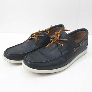  Clarks clarks ferius coastfe Rius coast deck shoes casual shoes 29.0cm 11 G 46 navy navy blue series men's 