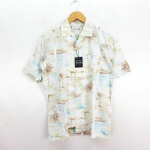 未使用品 Men’s Alfie アロハシャツ 半袖 総柄 コットン M マルチカラー ※EKM メンズ