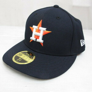 未使用品 ニューエラ NEW ERA 59FIFTY 5950 MLB ヒューストン アストロズ ベースボール キャップ 帽子 7 1/2 59.6cm ネイビー 正規品