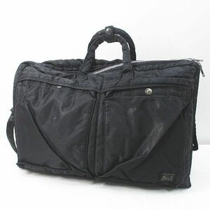  Porter PORTER 3WAY DOCUMENT BAG W zip bag black black series men's 
