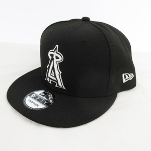 ニューエラ NEW ERA キャップ 帽子 ロサンゼルス エンゼルス Los Angeles Angels 黒 ブラック ホワイト SNAPBACK メンズ