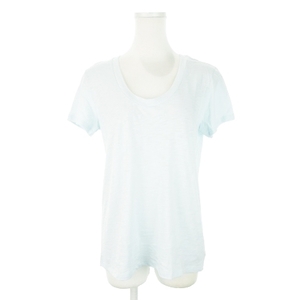  theory theory T-shirt cut and sewn round neck short sleeves .. feeling thin cotton pale color S light blue blue /AH11 * lady's 