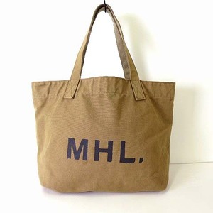  Margaret Howell MHL. большая сумка сумка на плечо парусина Logo принт Brown хаки чай цвет портфель сумка портфель 