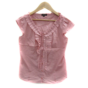  Tocca TOCCA рубашка блуза короткий рукав раунд шея оборка 0 розовый /YS35 женский 