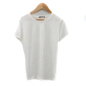  theory theory T-shirt cut and sewn short sleeves round neck plain M white white /YK7 lady's 