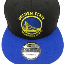 ニューエラ NEW ERA 9FIFTY NBA ゴールデンステイト ウォリアーズ ブラック ブルーバイザー スナップバック キャップ 帽子 美品 メンズ_画像5