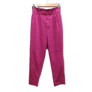  Mayson Grey MAYSON GREY tapered pants tuck high waist satin 2 purple purple /CT lady's 