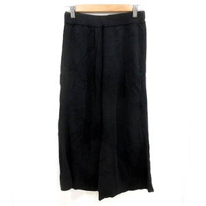  Comme Ca Ism COMME CA ISM wide pants knitted 11 black black /RT lady's 