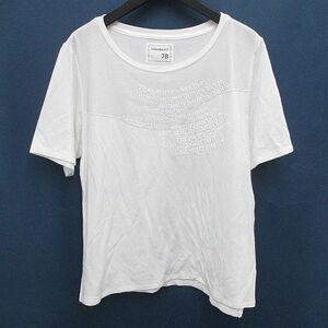 ギャバジンケーティー Gabardine K.T 半袖 Tシャツ カットソー 13+ 白系 ホワイト 日本製 刺繍 チュール レディース