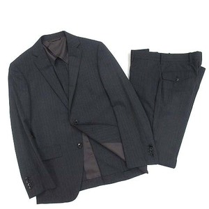 ザ・スーツカンパニー THE SUIT COMPANY 上下 セットアップ ストライプ 2B ジャケット 本切羽 パンツ チャコール 160cm 8Drop メンズ