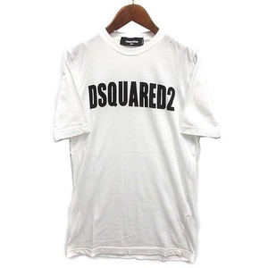 ディースクエアード DSQUARED2 ロゴ プリント Tシャツ 半袖 ホワイト 白 XXS S72GD0147 レディース