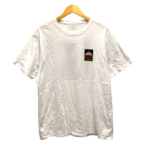 サタデーズ ニューヨークシティ Saturdays NYC Tシャツ クルーネック コットン プリント 半袖 L 白 ホワイト メンズ