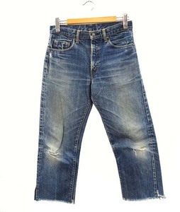 リーバイス Levi's 60s 70s 505 ビッグE オリジナル デニムパンツ 耳付き カットオフ 42TALON 刻印5 ヴィンテージ ジーンズ メンズ