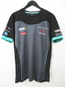 モータースポーツ 2022 フォーミュラE ジャガー TCS レーシングチーム オフィシャル 半袖 Tシャツ S 黒系 ブラック プリント メンズ